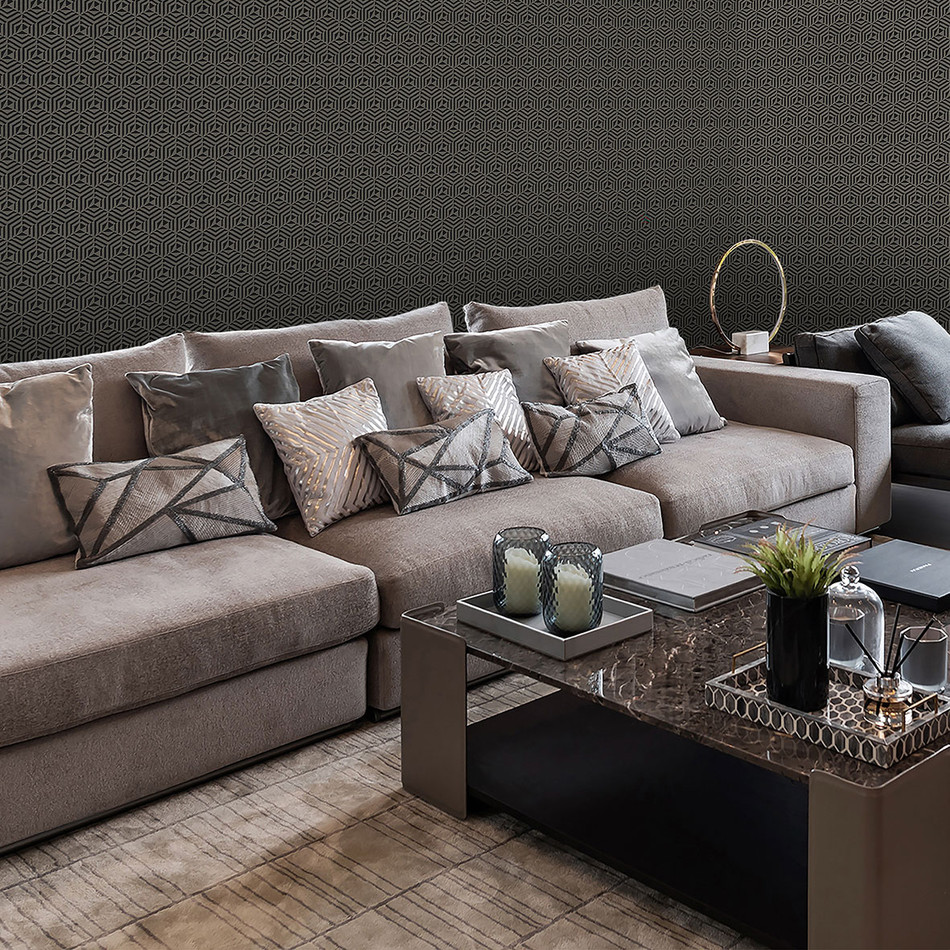 CH01302 Architect Flock Chelsea Mocha Wallpaper By Sketch Twenty 3 CH01302 Architect Flock Chelsea Mocha Wallpaper By Sketch Twenty 3