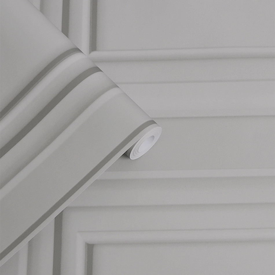 114907 Redbrook Wood Panel Wallpaper by Laura Ashley