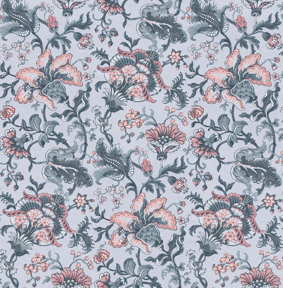 114909 Portia Pale Slate Wallpaper by Laura Ashley