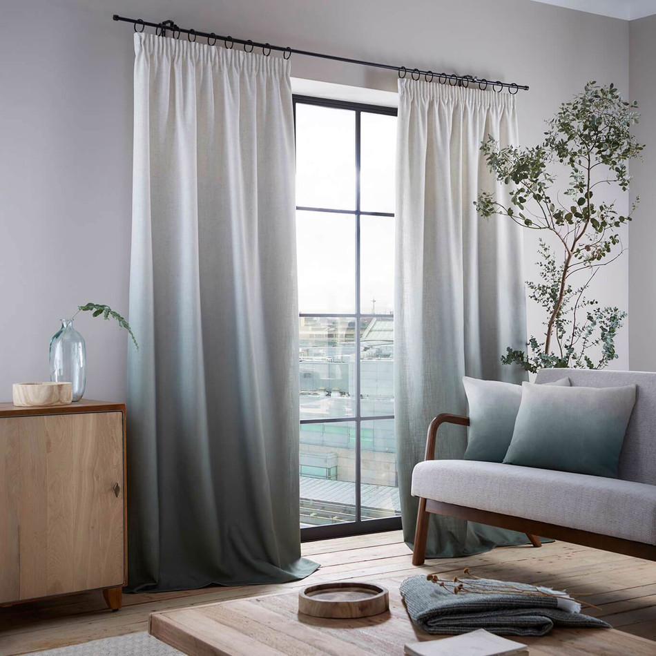 M1136/01 Oslo Olive Curtains by Clarke & Clarke