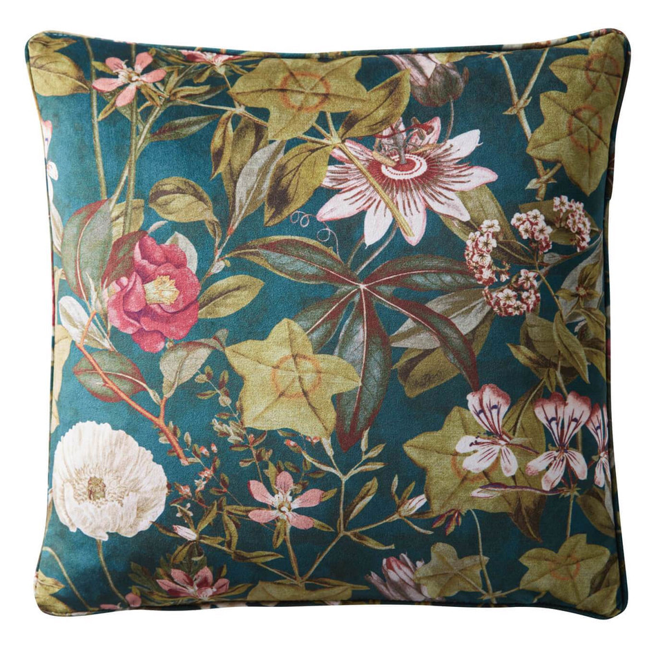 M2314/01 Passiflora Emerald Cushion by Clarke & Clarke