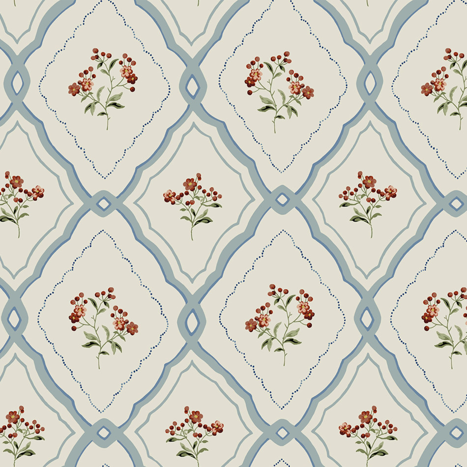 121066 Pinford Trellis Wallpaper by Laura Ashley