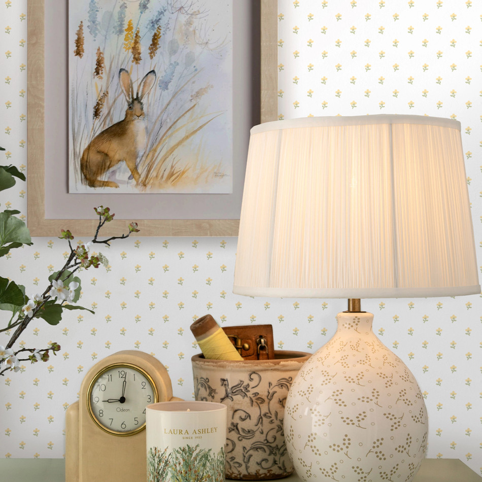 119866 Wood Violet Ochre Yellow Wallpaper by Laura Ashley 119866 Wood Violet Ochre Yellow Wallpaper by Laura Ashley