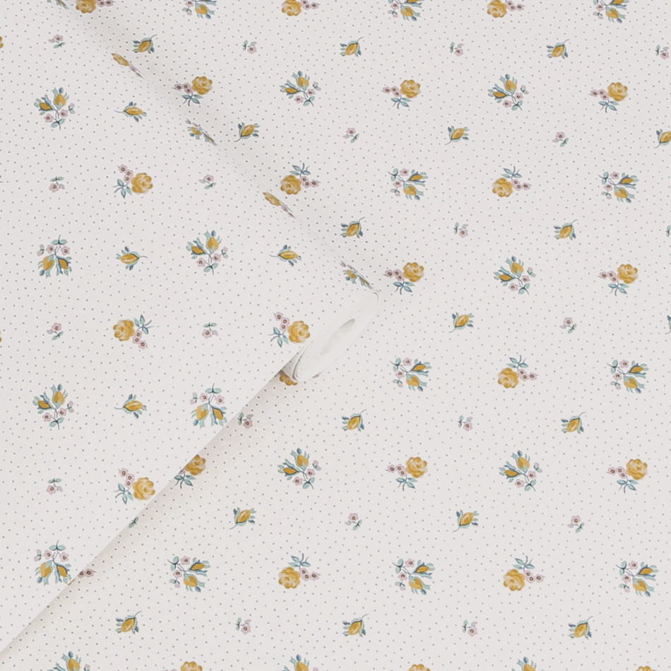 121084 Claudia's Friend Ochre Yellow Wallpaper by Laura Ashley 121084 Claudia's Friend Ochre Yellow Wallpaper by Laura Ashley
