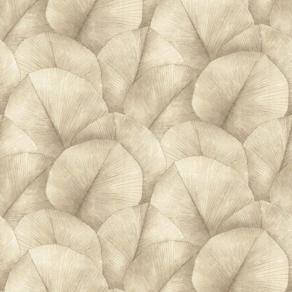 34597 Repeatable Palm Leaf Mural Kumano Wallpaper By Galerie