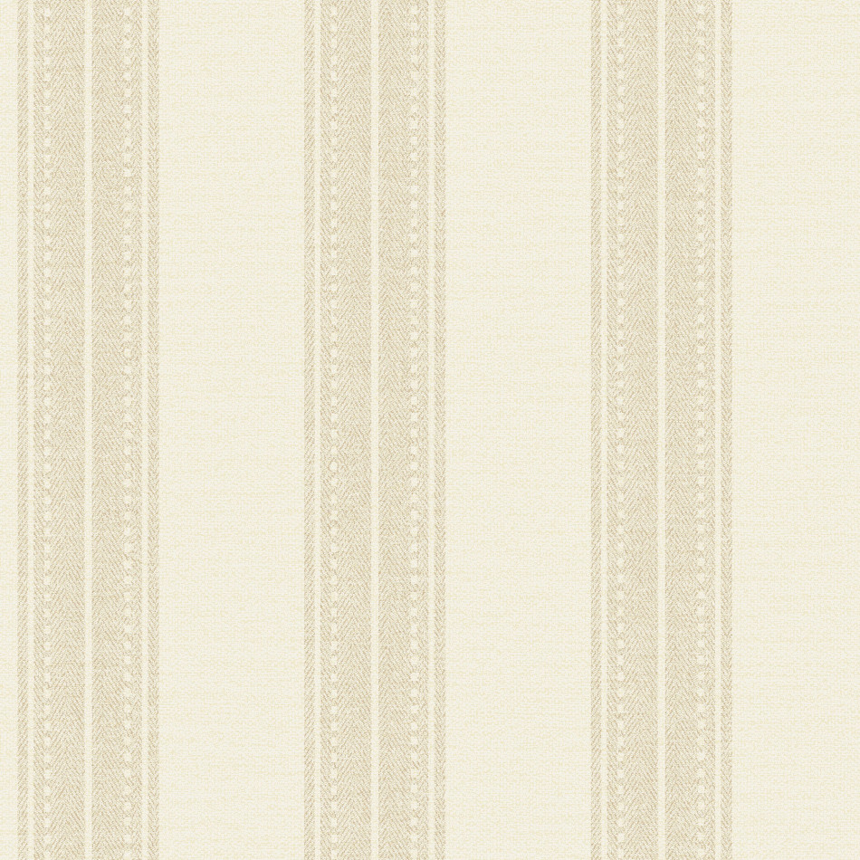 13650 Linen Stripe Cream Wallpaper by Holden Decor