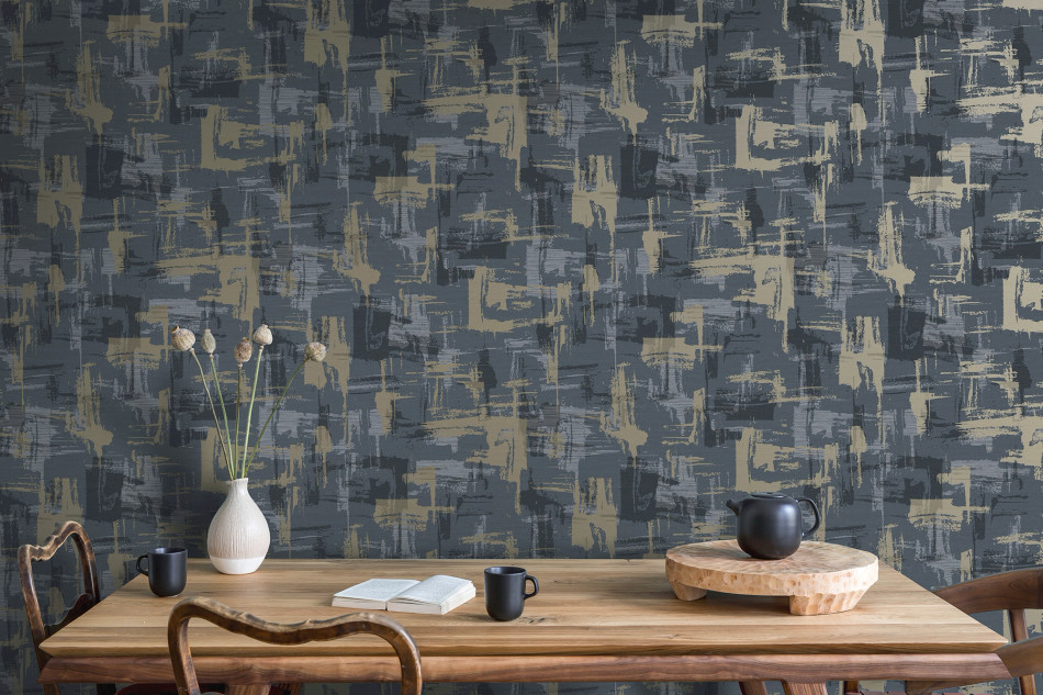 13560 Abstract Geo Navy Wallpaper by Holden Decor 13560 Abstract Geo Navy Wallpaper by Holden Decor