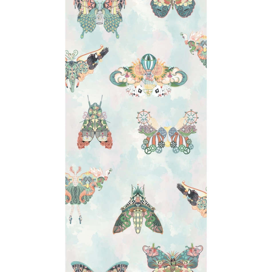 BMCF003/02A Butterfly Effect Green Multi Wallpaper by Brand McKenzie BMCF003/02A Butterfly Effect Green Multi Wallpaper by Brand McKenzie