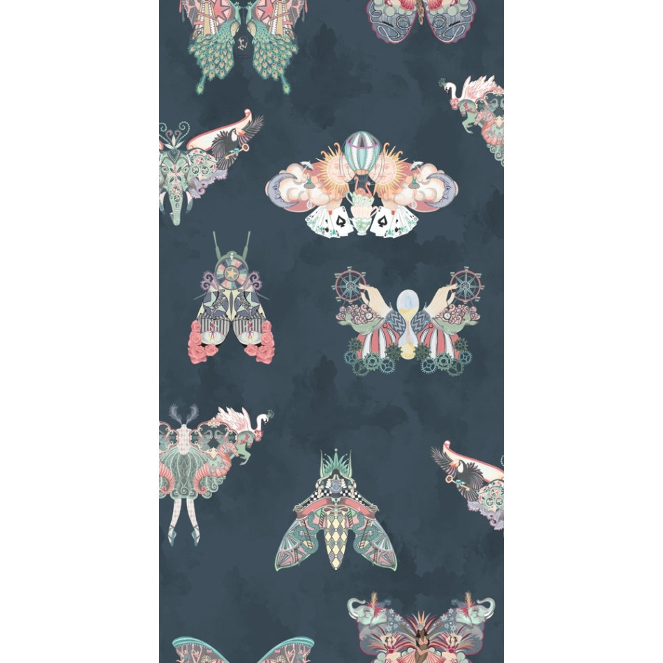 BMCF003/02B Butterfly Effect Navy Wallpaper by Brand McKenzie BMCF003/02B Butterfly Effect Navy Wallpaper by Brand McKenzie