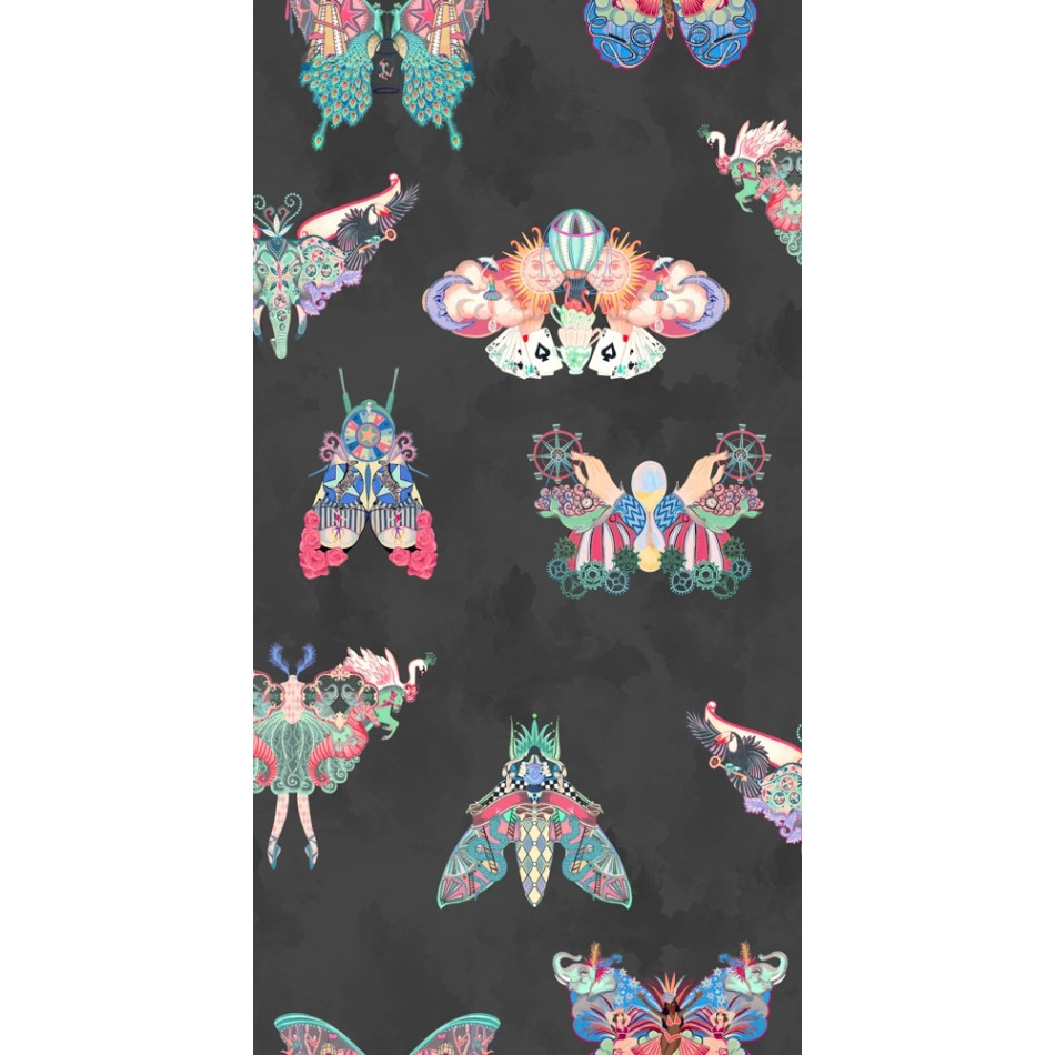 BMCF003/02C Butterfly Effect Noir Wallpaper by Brand McKenzie BMCF003/02C Butterfly Effect Noir Wallpaper by Brand McKenzie
