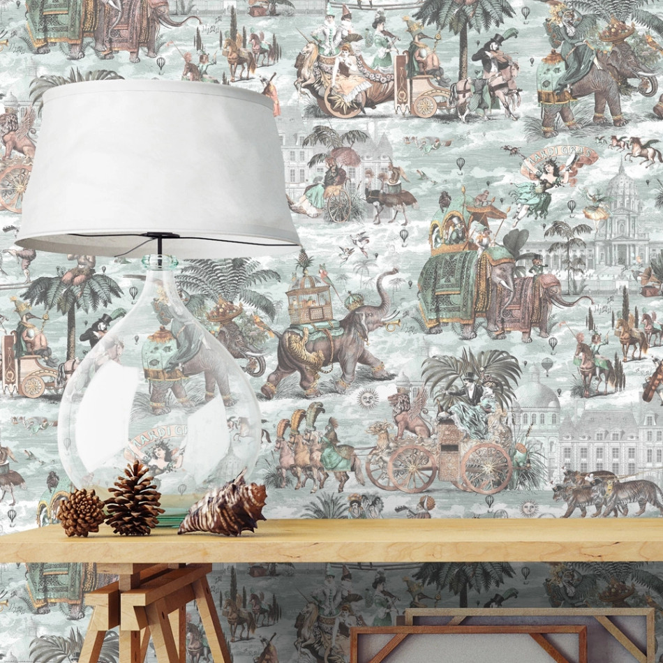 BMCF003/05B Fiesta Peach Seawater Wallpaper by Brand McKenzie BMCF003/05B Fiesta Peach Seawater Wallpaper by Brand McKenzie