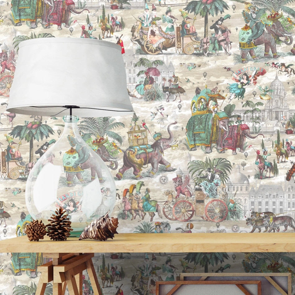 BMCF003/05D Fiesta Ruby Green Wallpaper by Brand McKenzie BMCF003/05D Fiesta Ruby Green Wallpaper by Brand McKenzie