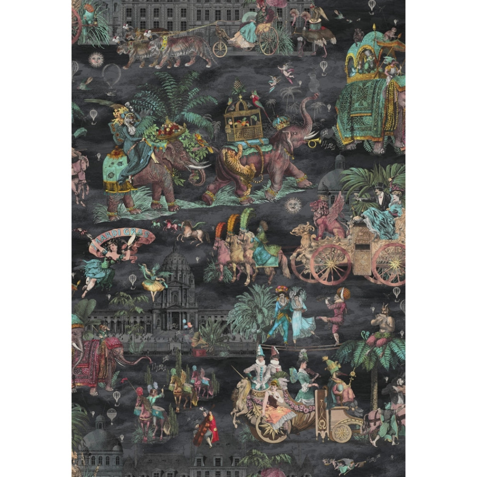 BMCF003/05E Fiesta Charcoal Wallpaper by Brand McKenzie
