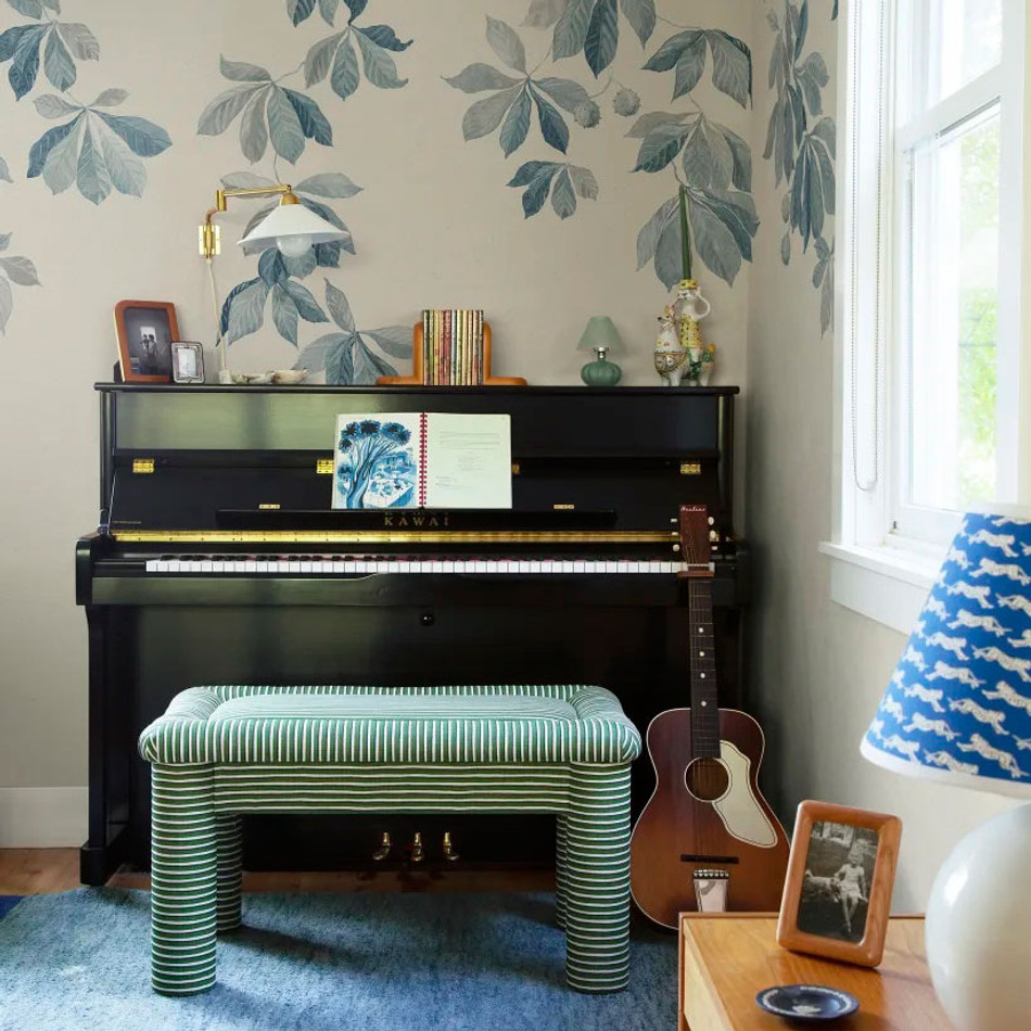 S10172 Kastanjen Huset I Solen Soft Blue Wallpaper By Sandberg S10172 Kastanjen Huset I Solen Soft Blue Wallpaper By Sandberg