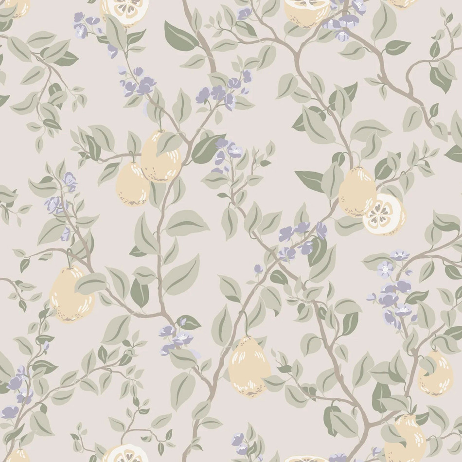 S10169 Kvitten Huset I Solen Lilac Wallpaper By Sandberg