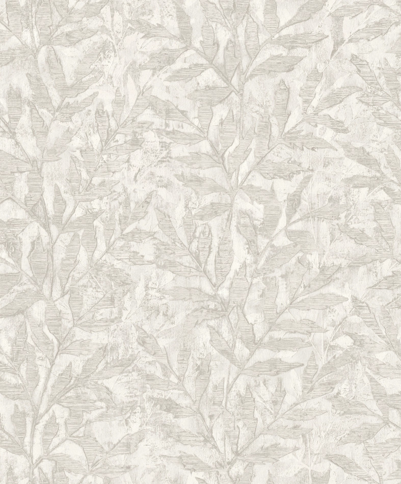 315004 Richmond Leaf Off White Wallpaper by Rasch