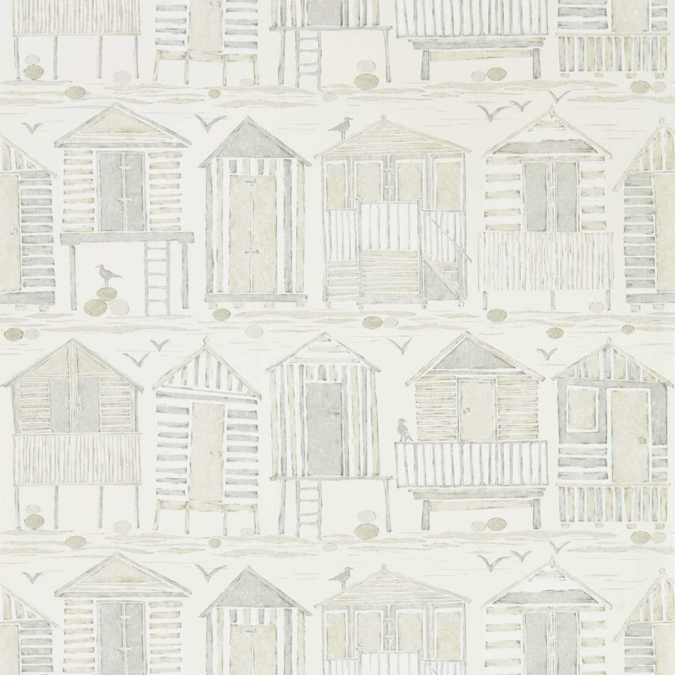 216561 ( DCOA216561 ) Beach Huts Port Isaac Wallpaper By Sanderson Home