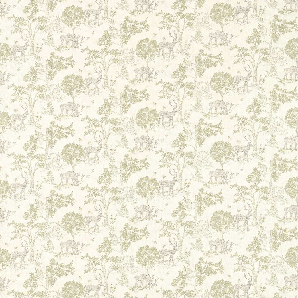 F1702/02 Rivington Studio G Northwood Sage Fabric by Clarke & Clarke