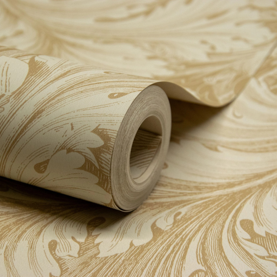 A68902 Rossetti Acanthus Leaves Gold Wallpaper by Grandeco A68902 Rossetti Acanthus Leaves Gold Wallpaper by Grandeco