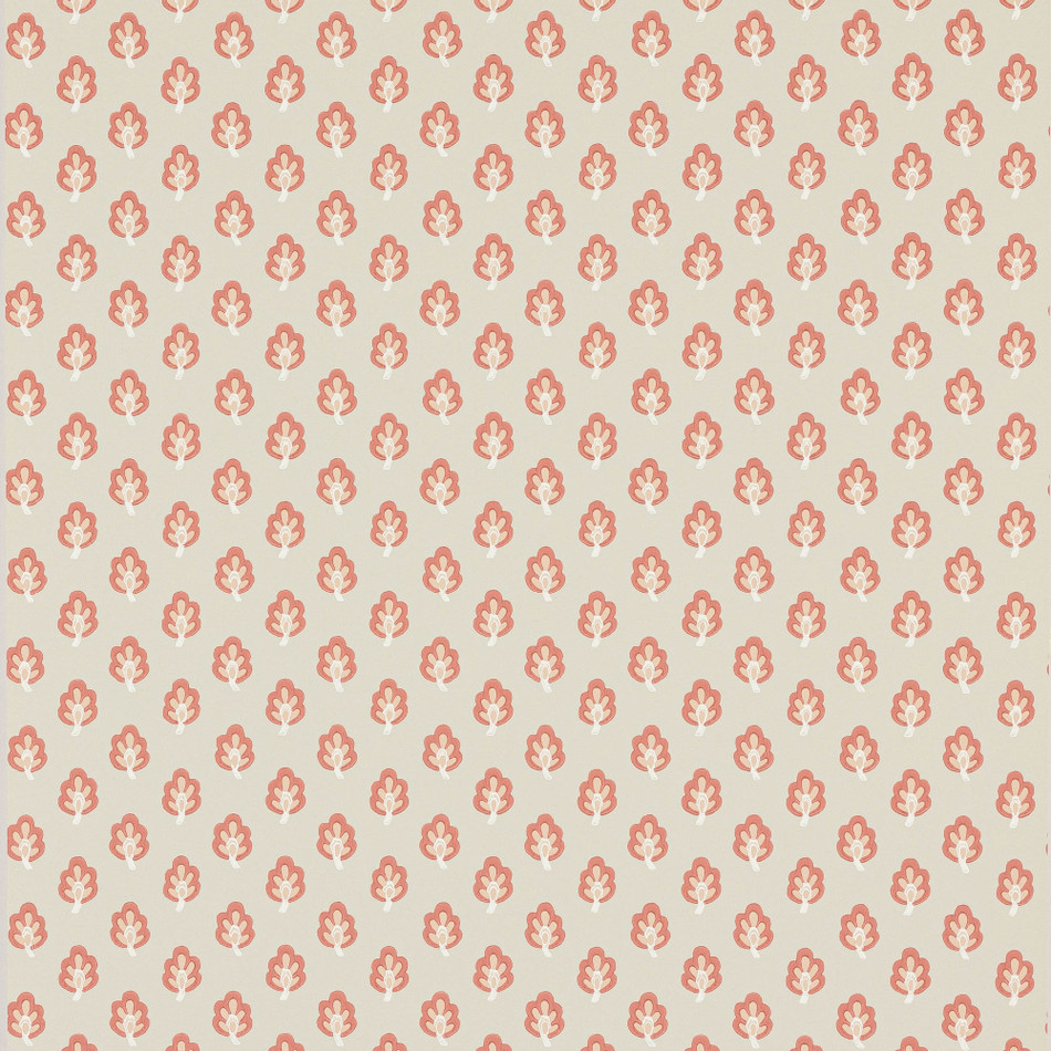 J187W-04 Albie Innis Soft Red Wallpaper By Jane Churchill