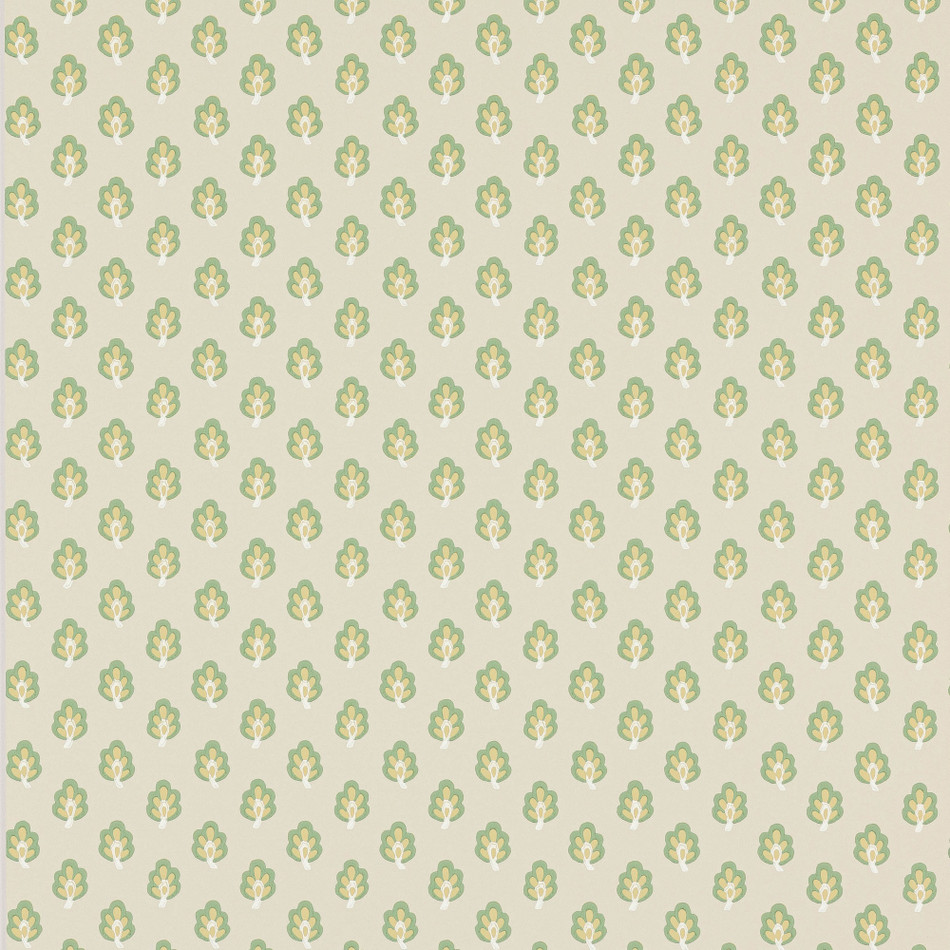 J187W-05 Albie Innis Green Wallpaper By Jane Churchill