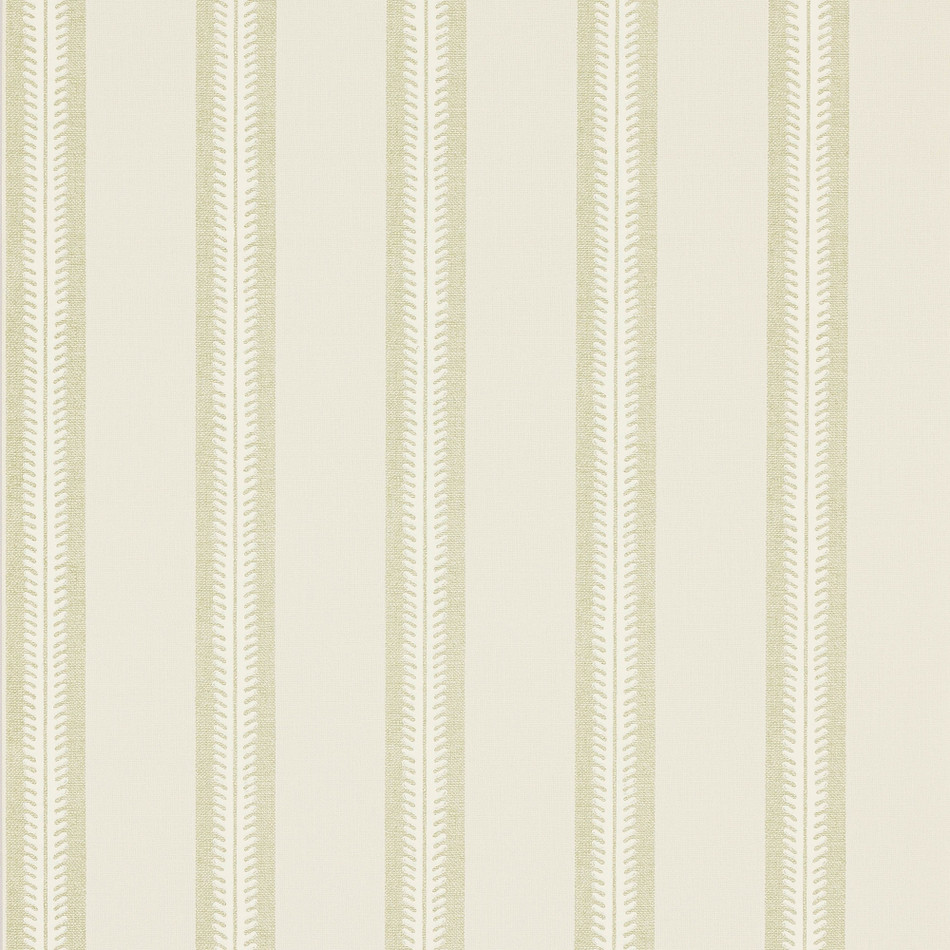 J190W-04 Innis Stripe Innis Green Wallpaper By Jane Churchill