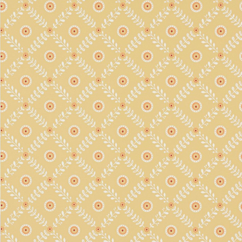 J191W-06 Payton Innis Yellow Wallpaper By Jane Churchill