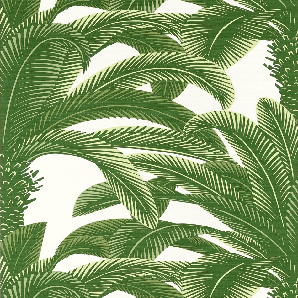 T13907 Queen Palm Grove Green Wallpaper by Thibaut