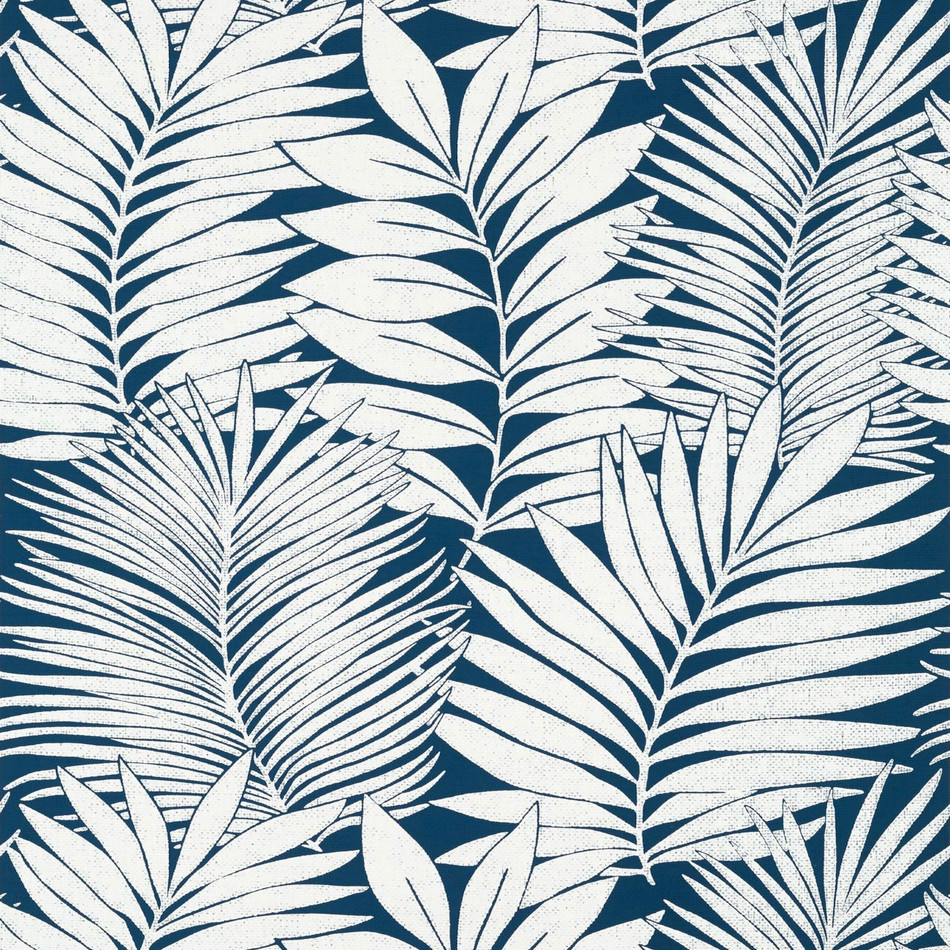 T13930 Siesta Key Palm Grove Navy Wallpaper by Thibaut