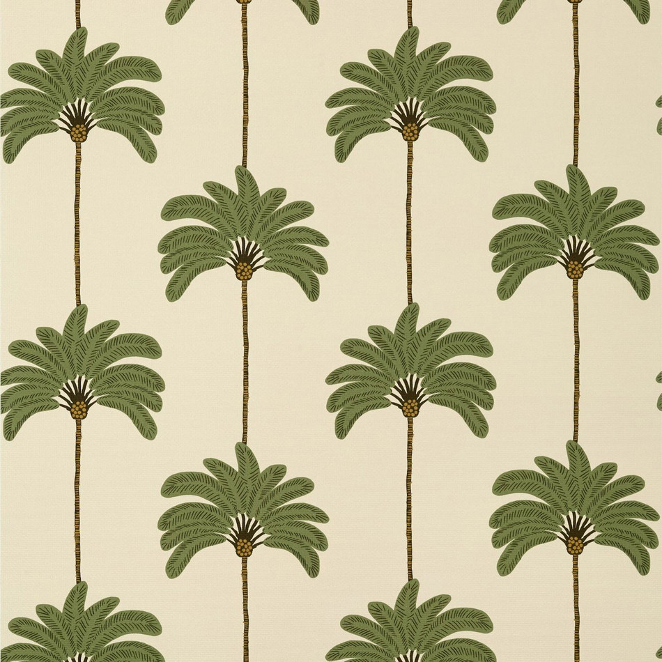 T13945 Sunset Boulevard Palm Grove Beige Wallpaper by Thibaut