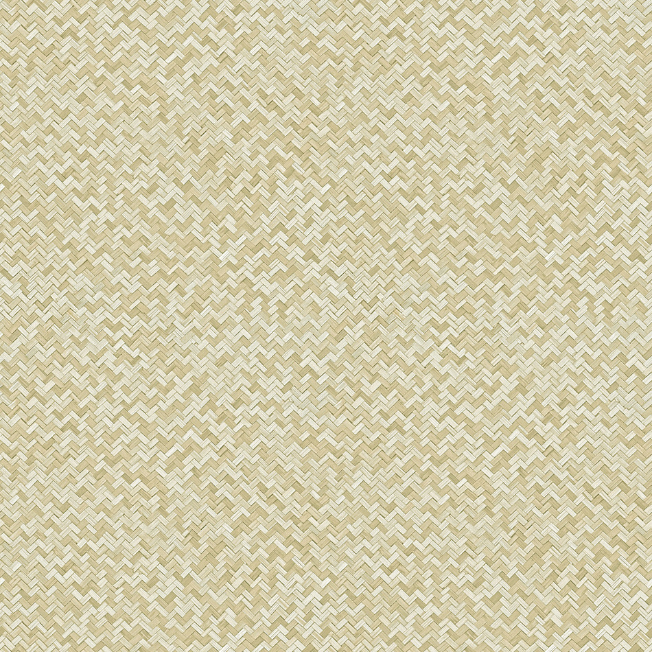 47481 Herringbone Weave Flora Beige Wallpaper By Galerie