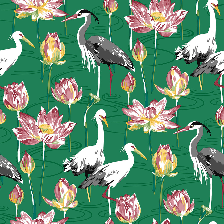 AN87551 Barton Happy Green Wallpaper by A Street Prints