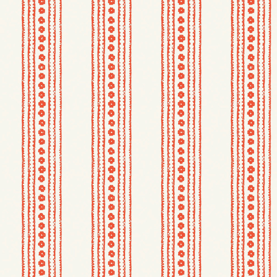 T10606 New Haven Stripe Ceylon Coral Wallpaper by Thibaut