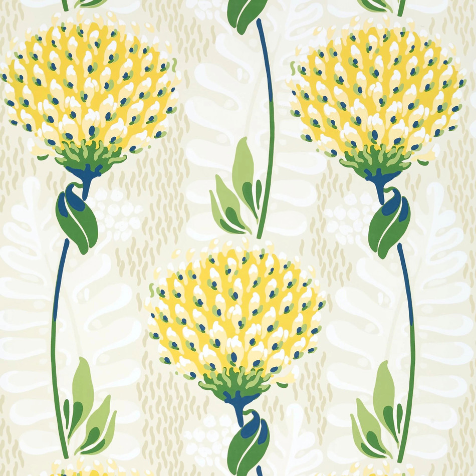 T10646 Tiverton Ceylon Yellow Wallpaper by Thibaut