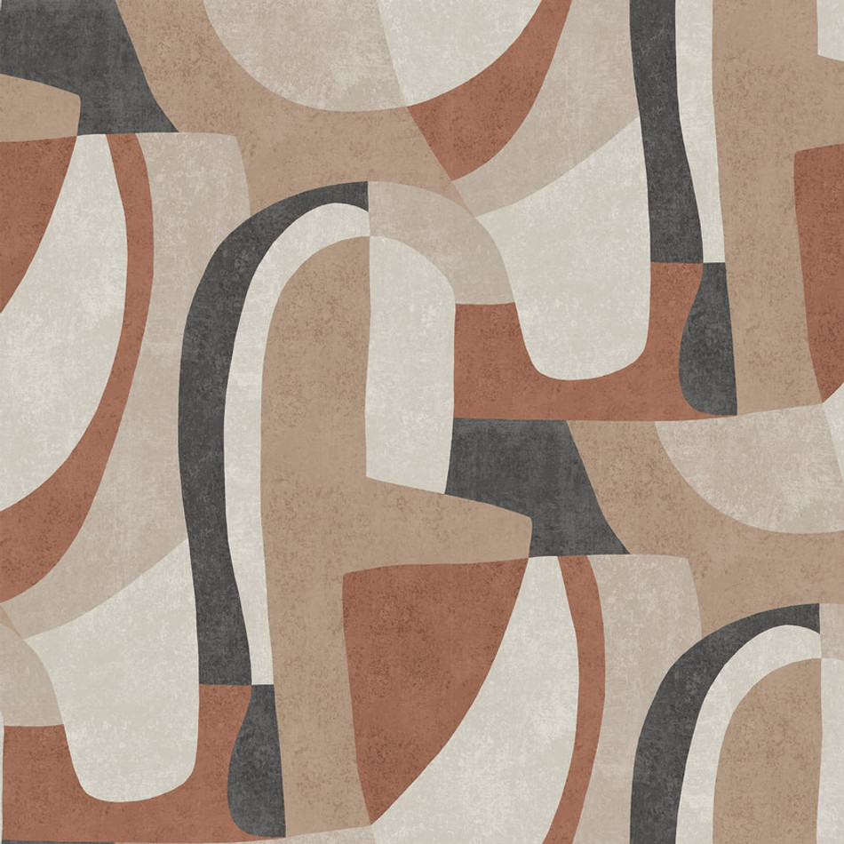 121181 Circumflex Brown Wallpaper by Next