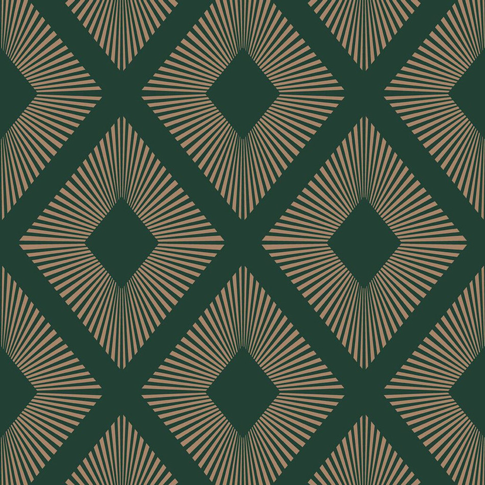 120201 Deco Triangle Emerald Wallpaper by Next