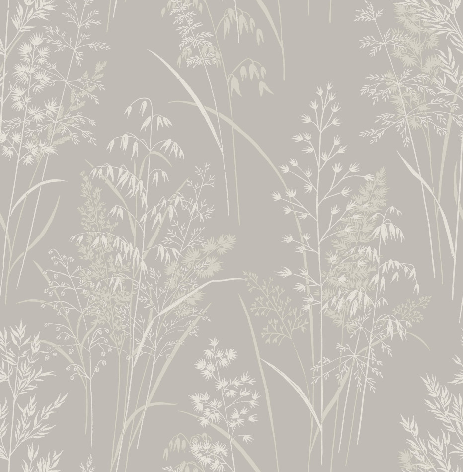 120206 Leaf Sprigs Taupe Wallpaper by Next