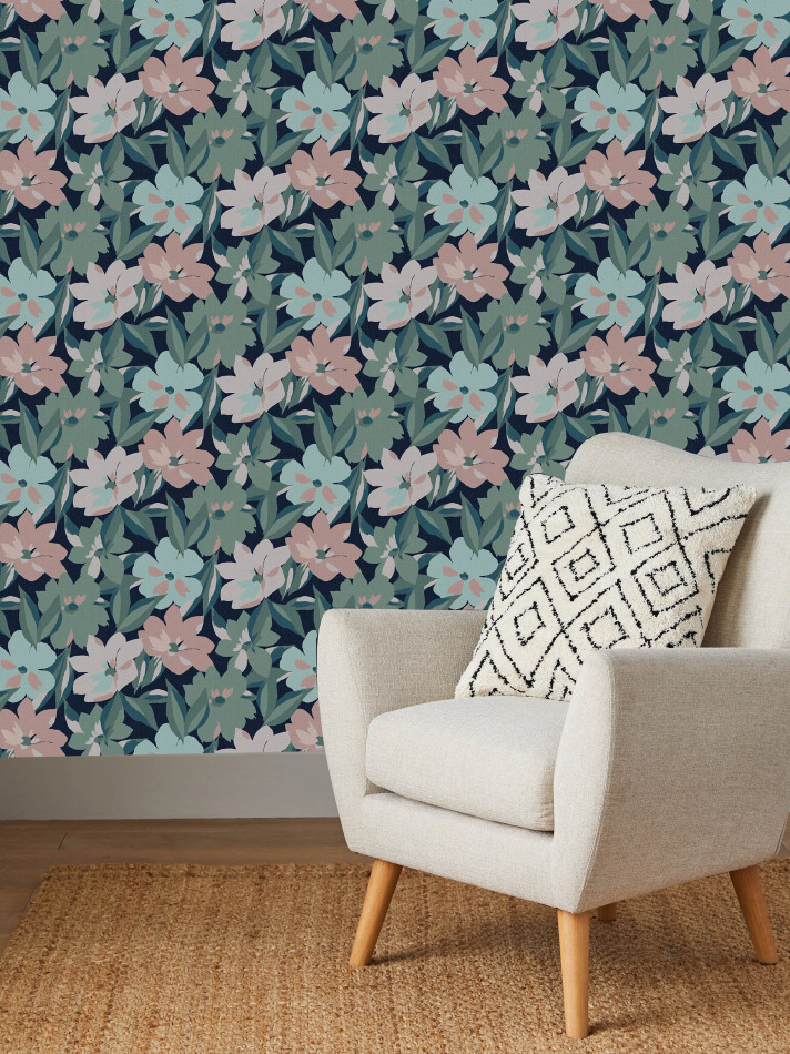 120208 Hot House Floral Midnight Wallpaper by Next 120208 Hot House Floral Midnight Wallpaper by Next