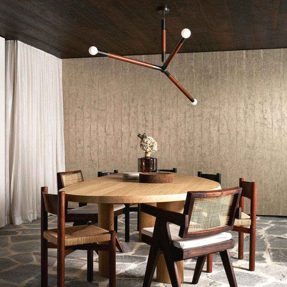 60130 Alepine Metal X Patina Brass Wallpaper By Arte