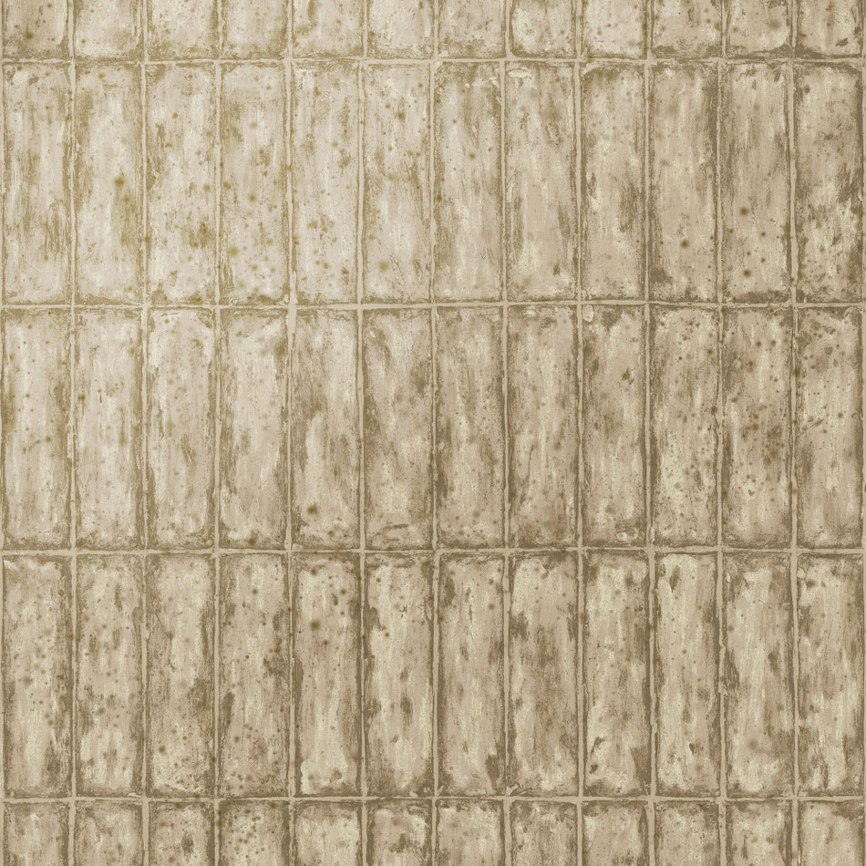 60122 Chalk Stone Metal X Patina Gold Sand Wallpaper By Arte