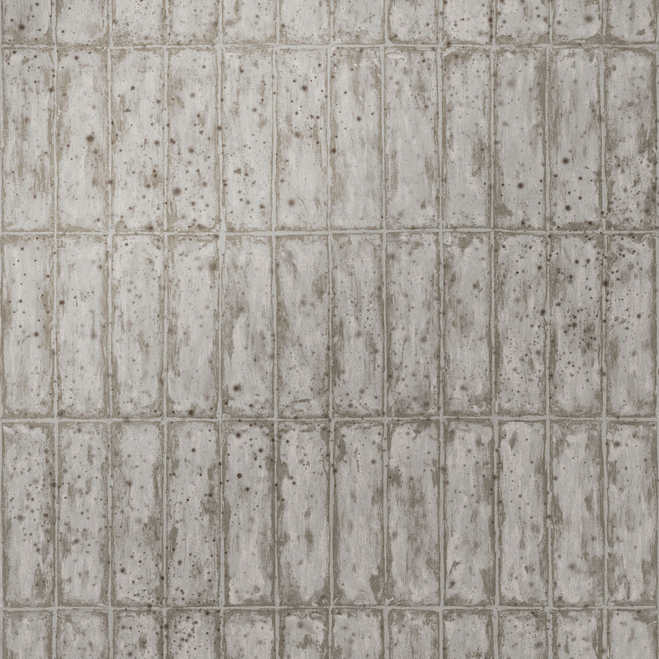 60124 Chalk Stone Metal X Patina Silver Wallpaper By Arte