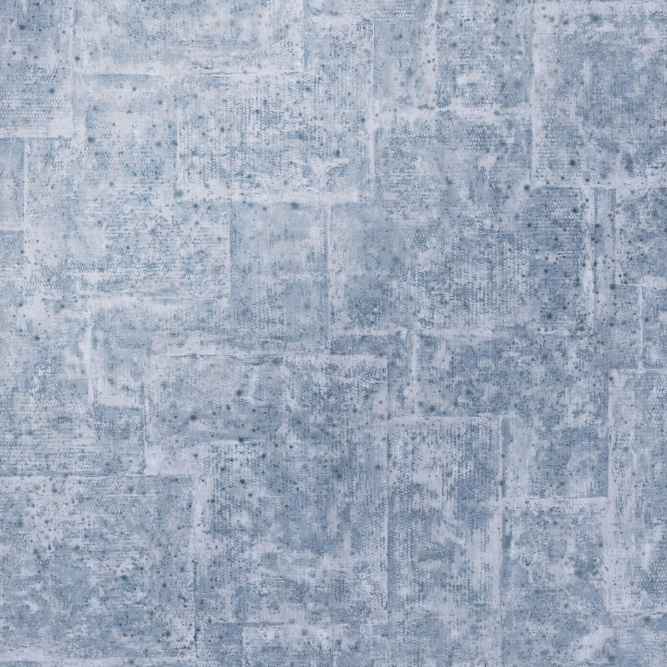60140 Quilt Metal X Patina Silver Lake Blue Wallpaper By Arte