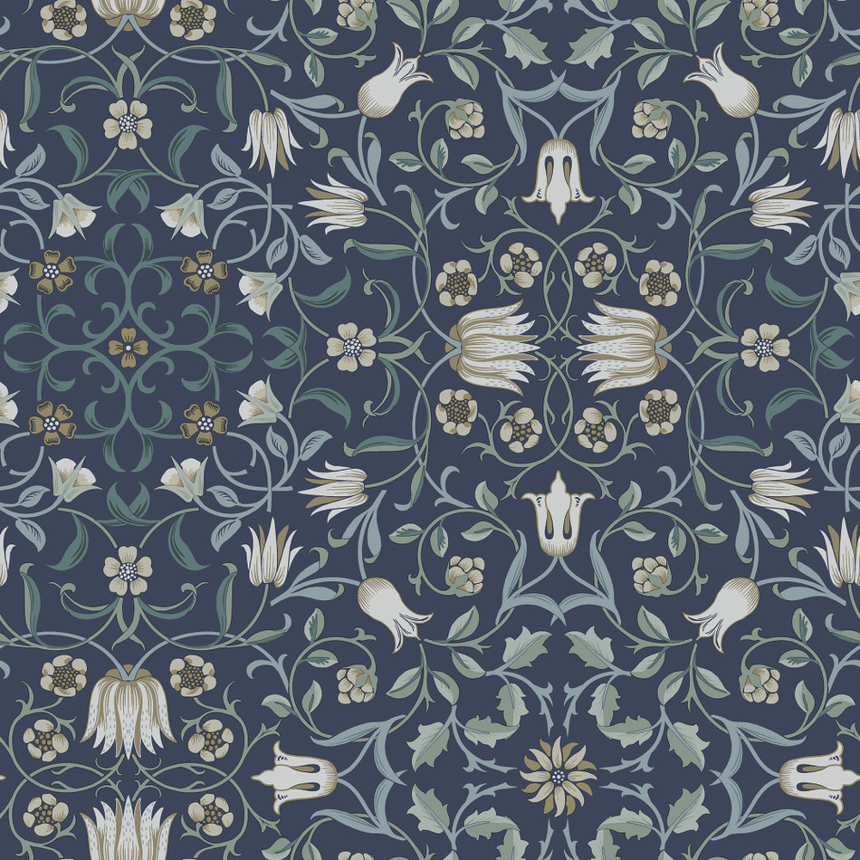 82009 No 1 Holland Park Hidden Treasures Blue Wallpaper By Galerie