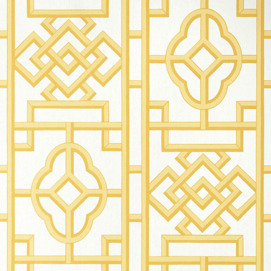 T13312 Gateway Pavilion Yellow Wallpaper by Thibaut