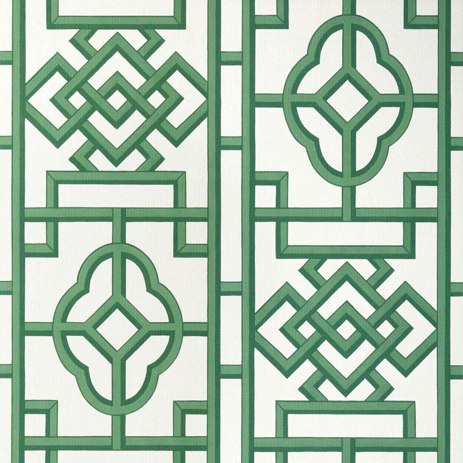 T13313 Gateway Pavilion Emerald Wallpaper by Thibaut