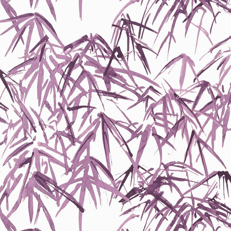 AT9871 Kyoto Leaves Nara Fuchsia Wallpaper by Thibaut