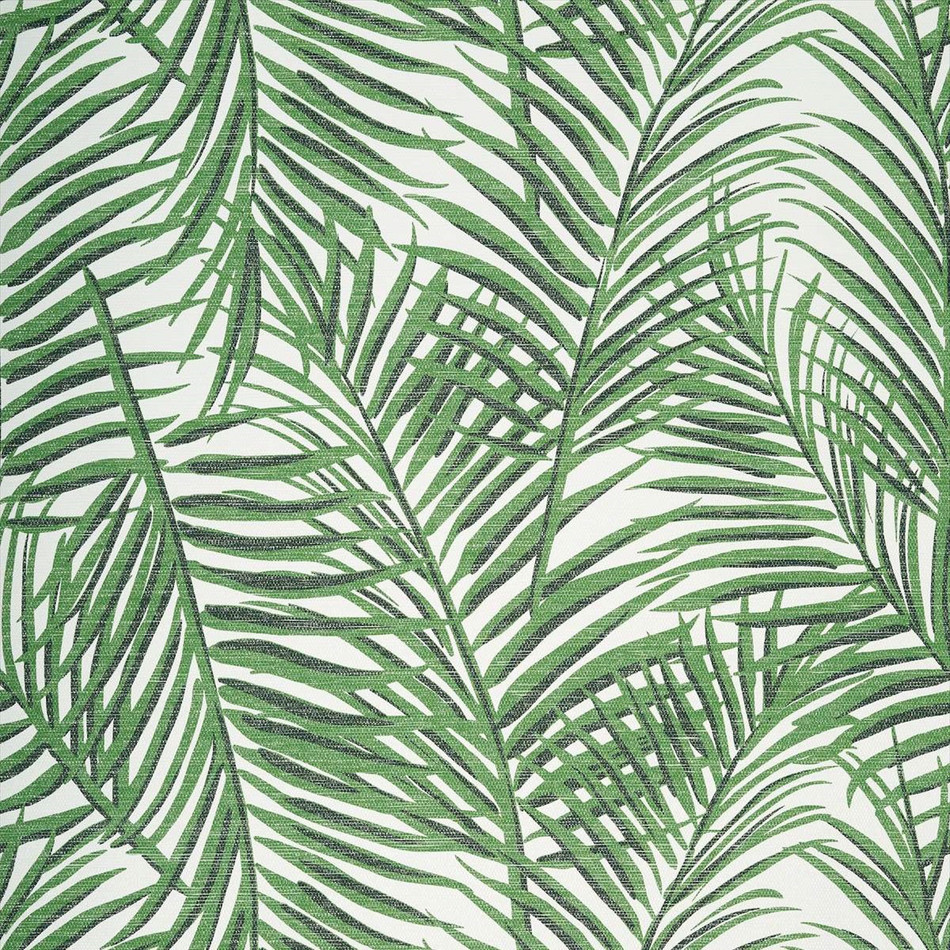 T13117 West Palm Summer House Emerald Green Wallpaper by Thibaut