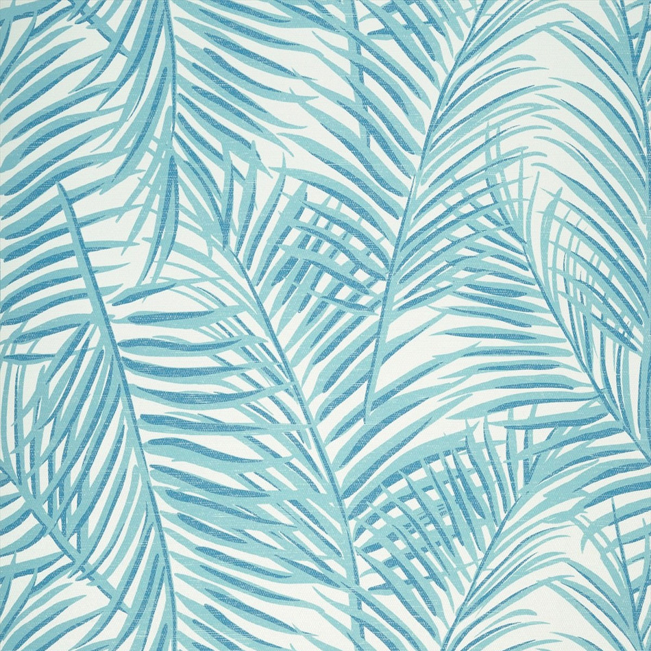 T13119 West Palm Summer House Turquoise Wallpaper by Thibaut
