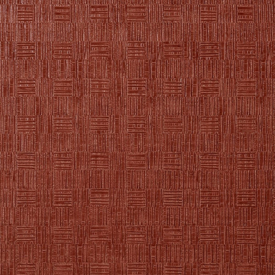 T75087 Tunica Basket Faux Resource Red Wallpaper by Thibaut