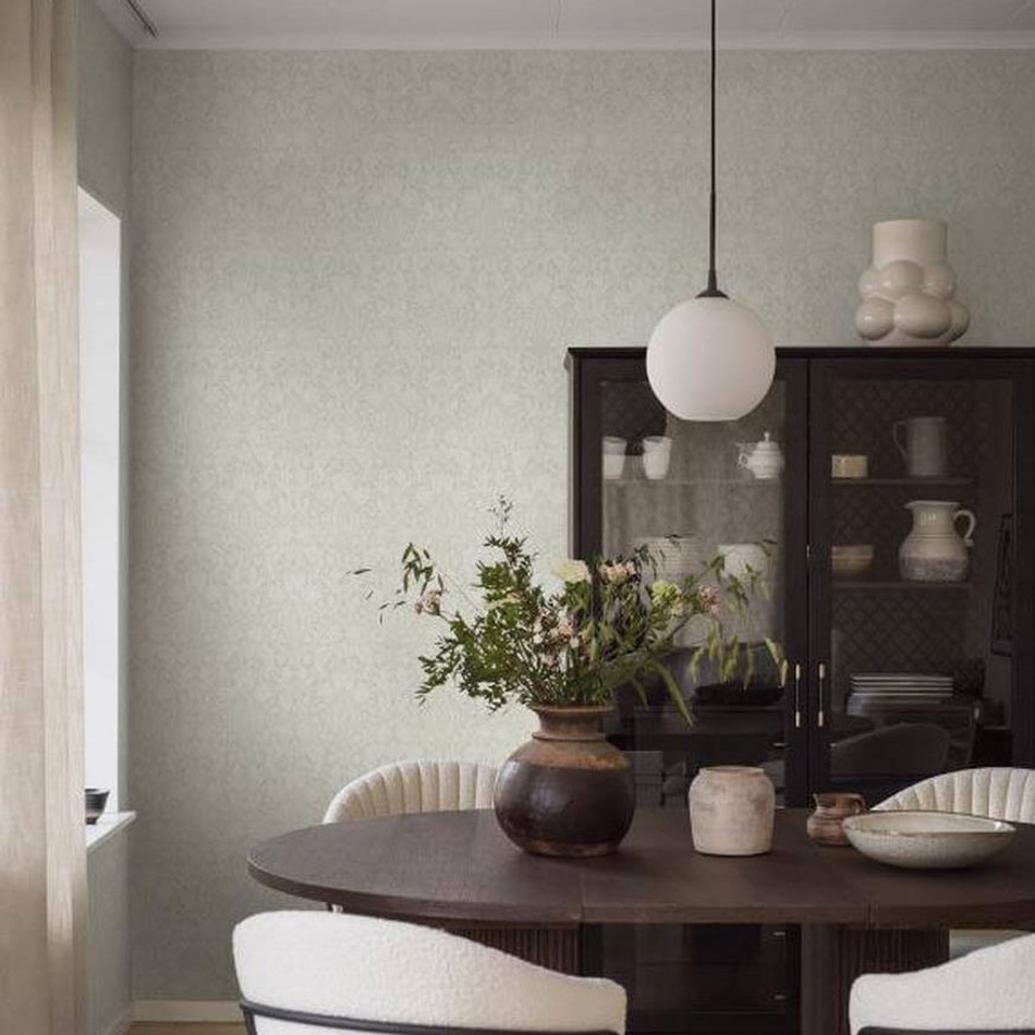 38747 Alba Borosan Hem Green Wallpaper by Borastapeter